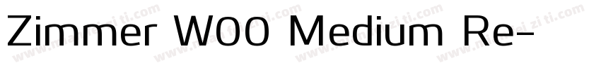 Zimmer W00 Medium Re字体转换